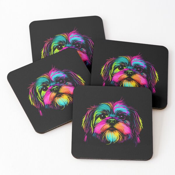Item preview, Shih Tzu Dog Colorful Paint Splash designed and sold by rafaeltto.