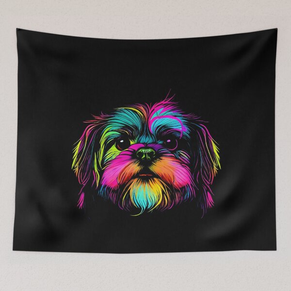 Item preview, Shih Tzu Dog Colorful Paint Splash designed and sold by rafaeltto.