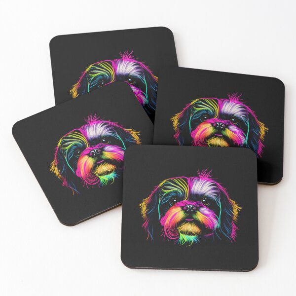 Item preview, Shih Tzu Dog Colorful Paint Splash designed and sold by rafaeltto.
