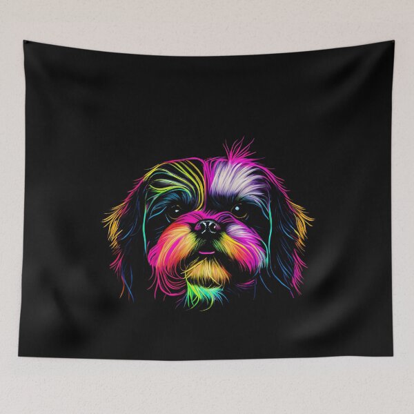 Item preview, Shih Tzu Dog Colorful Paint Splash designed and sold by rafaeltto.