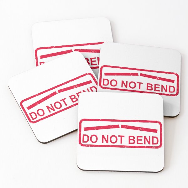 Item preview, "Do Not Bend" Warning Label Stamp designed and sold by CR-Studio.