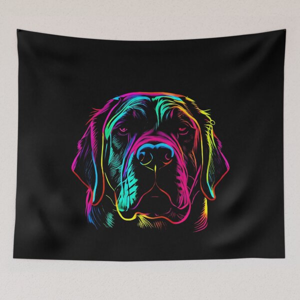 Artikelvorschau, Spanish Mastiff Dog Colorful Paint Splash entworfen und verkauft von rafaeltto.