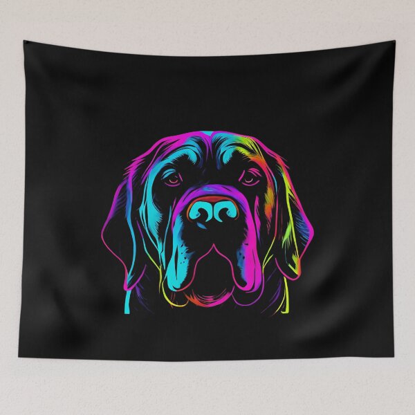 Artikelvorschau, Spanish Mastiff Dog Colorful Paint Splash entworfen und verkauft von rafaeltto.
