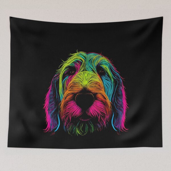 Item preview, Spinone Italiano Dog Colorful Paint Splash designed and sold by rafaeltto.