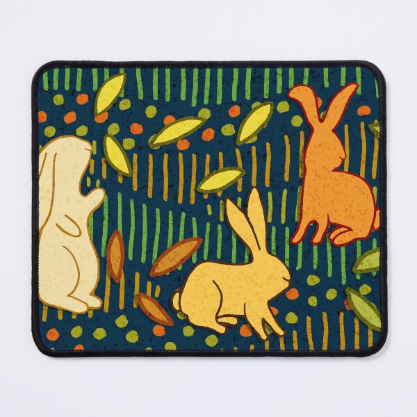 Item preview, MID-MORNING MODERN BACKYARD Bunnies designed and sold by rorabeenie.