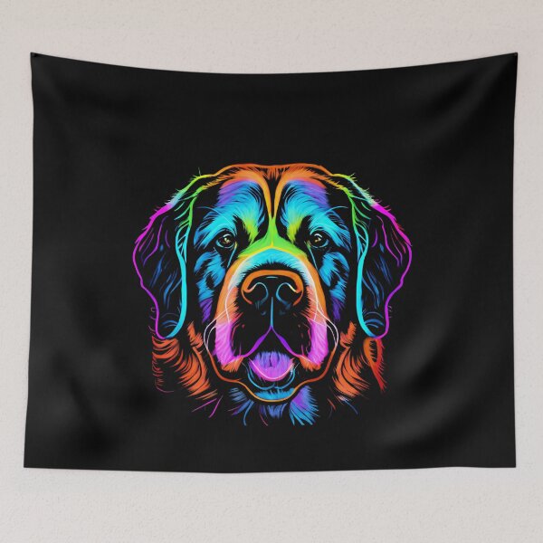 Item preview, St. Bernard Dog Colorful Paint Splash designed and sold by rafaeltto.