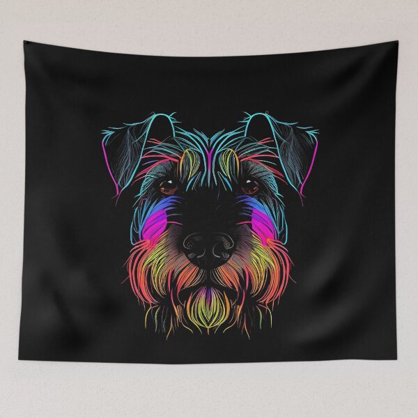 Item preview, Standard Schnauzer Dog Colorful Paint Splash designed and sold by rafaeltto.