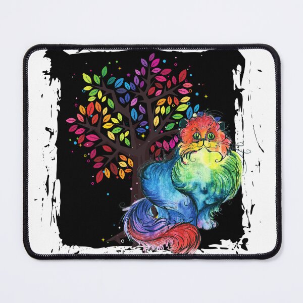 Item preview, Rainbow cat and tree of life designed and sold by courtney petersen.