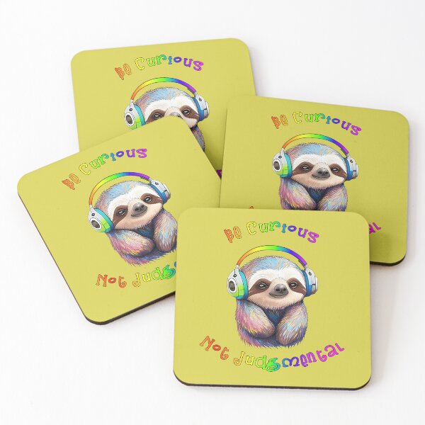 Item preview, Be Curious, Not Judgmental - Cute Sloth designed and sold by imftrading.