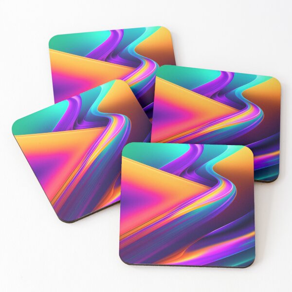 Item preview, Abstract Vivid Color Neon Swirly Print designed and sold by calibrit.