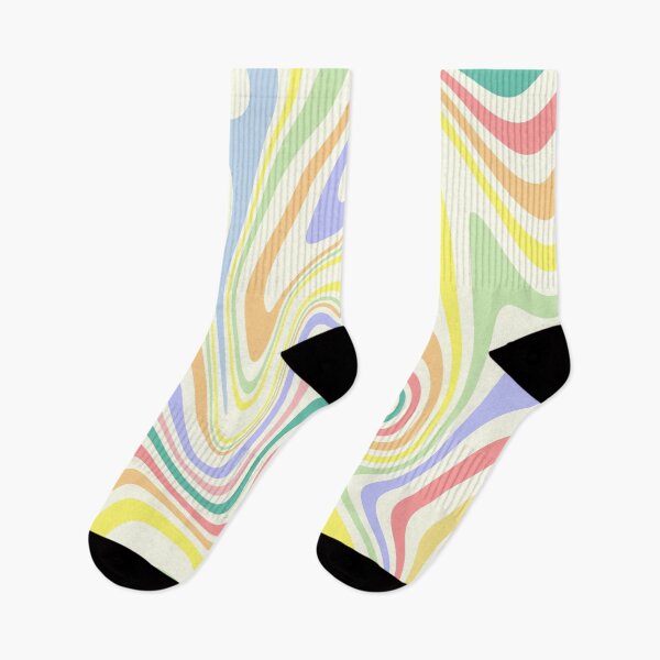 Item preview, Pastel Rainbow Distorted Lines designed and sold by STUDIO MORE Los Angeles.