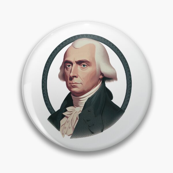 Item preview, Patriotic Portrait of President James Madison  designed and sold by The Junto Shop.
