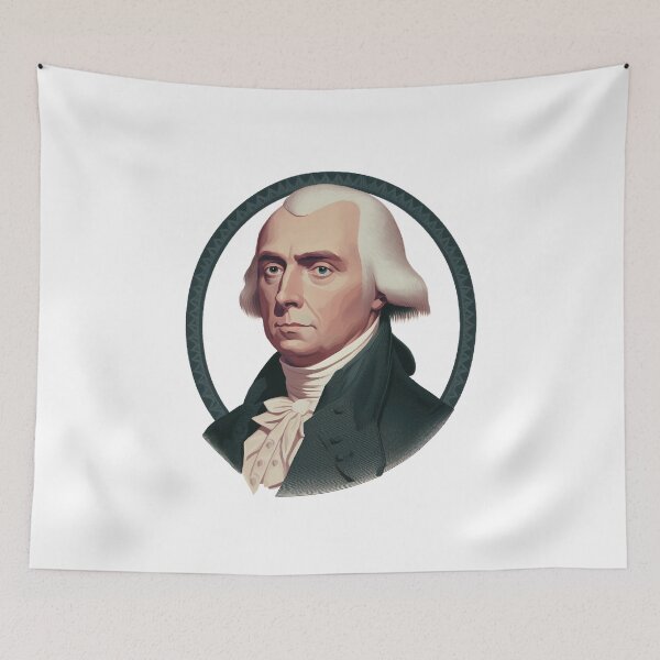 Item preview, Patriotic Portrait of President James Madison  designed and sold by The Junto Shop.