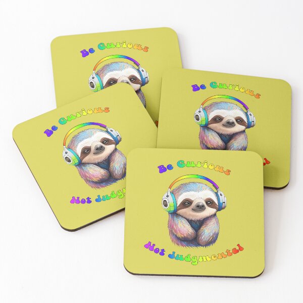 Item preview, Be Curious, Not Judgmental - Cute Sloth designed and sold by imftrading.
