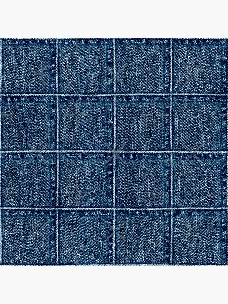 Seamless Jeans Pattern-blue Denim Texture. Denim Patchwork