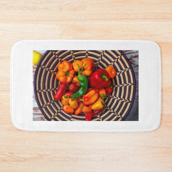 Item preview, Indian Basket Full Of Sweet Peppers designed and sold by Garry Gay.