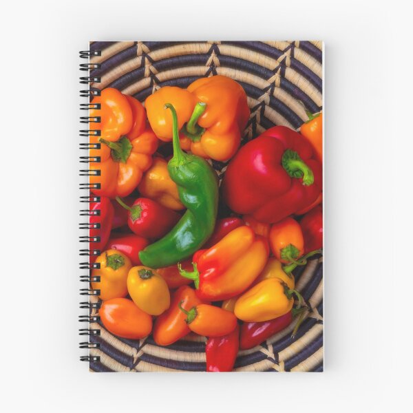 Item preview, Indian Basket Full Of Sweet Peppers designed and sold by Garry Gay.
