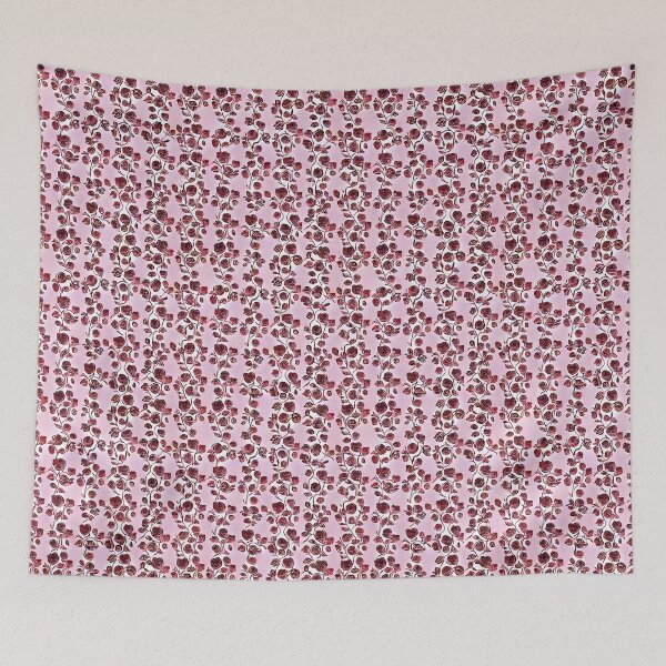 Item preview, Vintage Red Roses Pink Background designed and sold by Sweet  Zoe Shop.