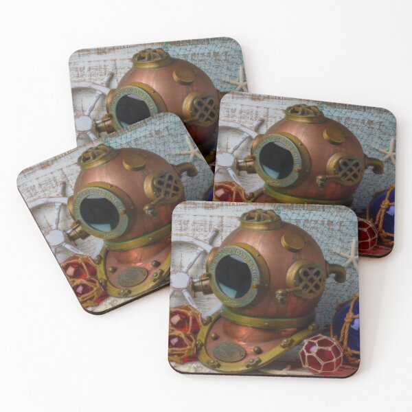 Item preview, Diving Helmet And Glass Floats designed and sold by Garry Gay.
