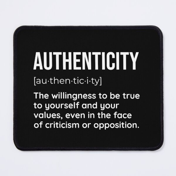 Item preview, Be Authentic: Inspirational Fake Definition Design designed and sold by SimpliText.