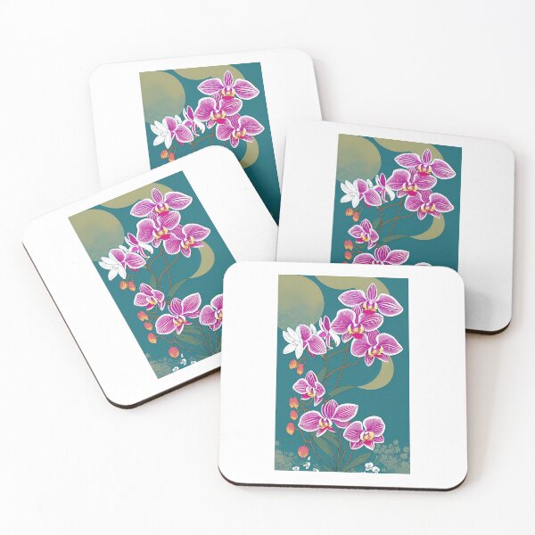 Item preview, Orchid flower artwork designed and sold by GroovyDino.