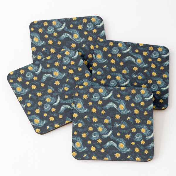 Aperçu de l'œuvre Starry Night Pattern Post Impressionnisme Ciel créée et vendue par JigglePeek.