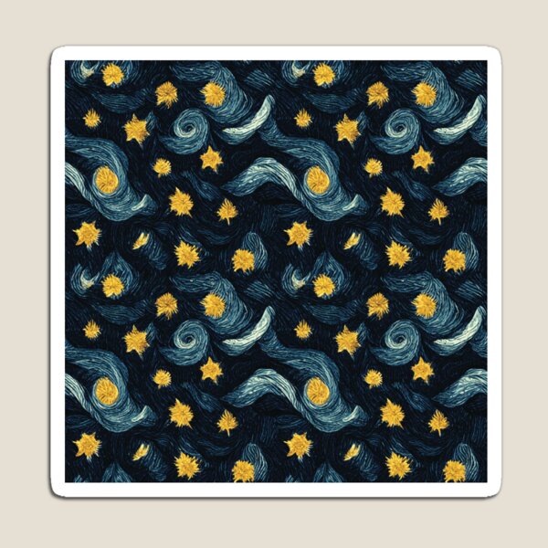 Item preview, Starry Night Pattern Post Impressionism Sky designed and sold by JigglePeek.