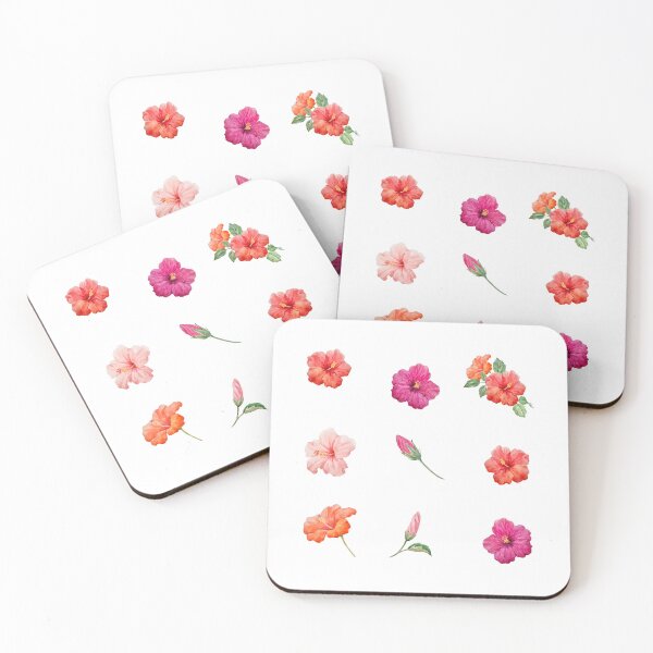 Aperçu de l'œuvre Fleurs d'hibiscus aquarelle créée et vendue par silviaol.