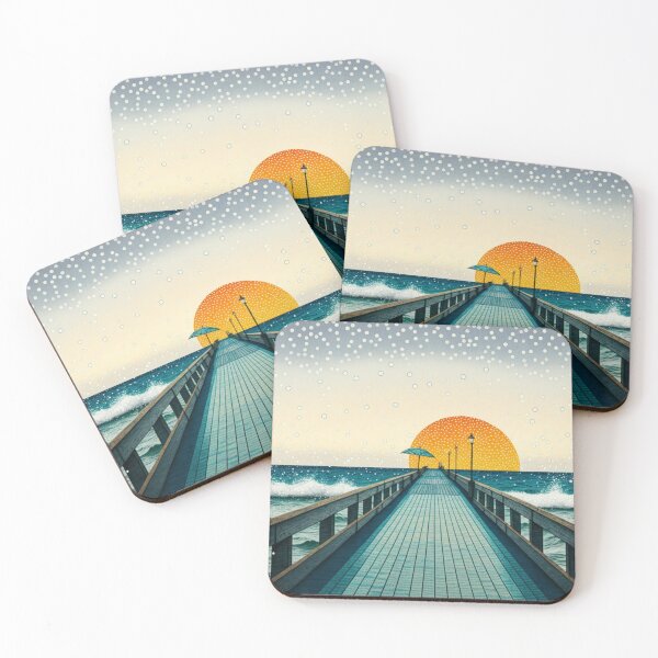 Item preview, 8 Bit Playa Atardecer Nieve designed and sold by Vetrotek.