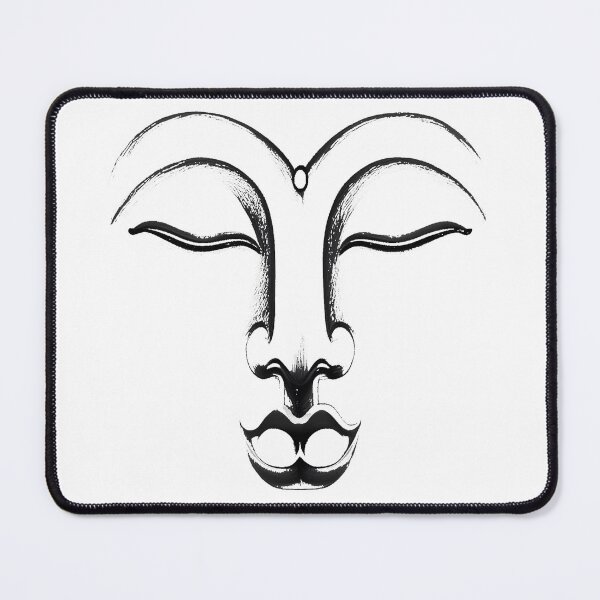 Item preview, Buddha Face - Black and White Graphic designed and sold by StillMeadow.