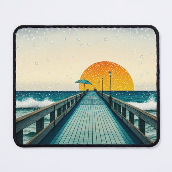 Item preview, 8 Bit Playa Atardecer Nieve designed and sold by Vetrotek.