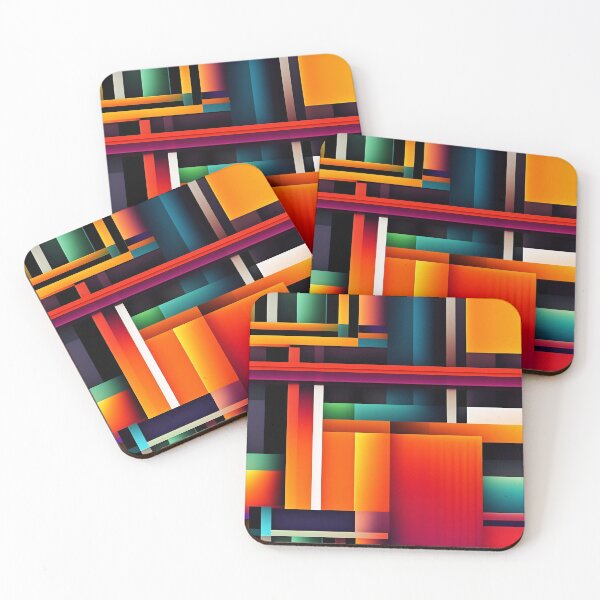 Item preview, Abstract Neon Geometric Pattern designed and sold by calibrit.