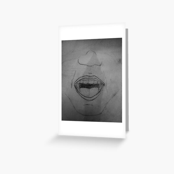 Silent Scream Greeting Card