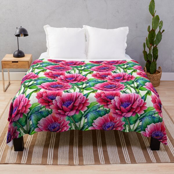 Item preview, Red Oriental Poppies  designed and sold by Sweet  Zoe Shop.
