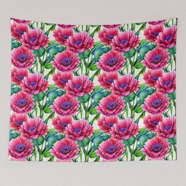 Item preview, Red Oriental Poppies  designed and sold by Sweet  Zoe Shop.
