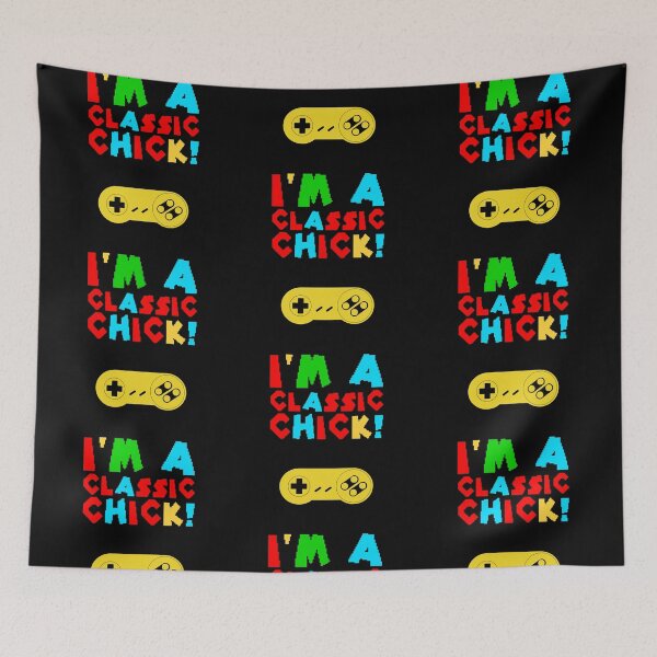 Item preview, I'm A Classic Chick (90's Gamer Font) designed and sold by T.A.S. BRAND.