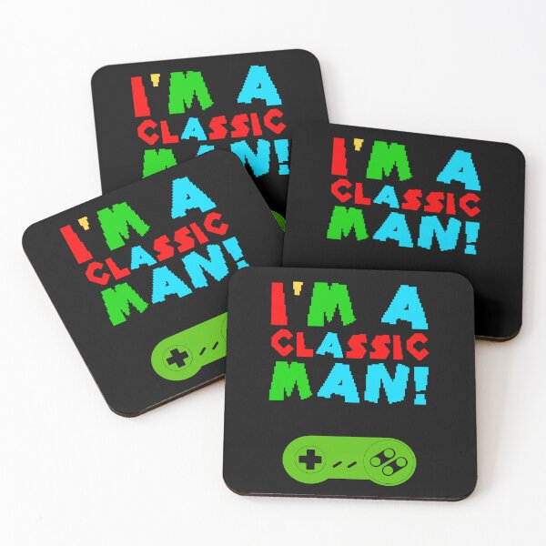 Item preview, I'm A Classic Man (90's Gamer Font) designed and sold by T.A.S. BRAND.
