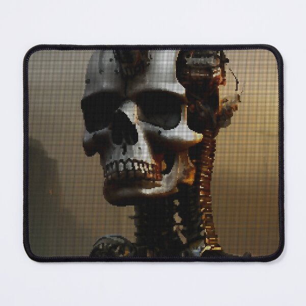 Item preview, Metal Skull Robotic 8-bit Pixel Art designed and sold by PixelDripped.