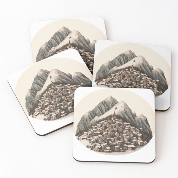 Item preview, Mini Mountain Snow Village designed and sold by Vetrotek.