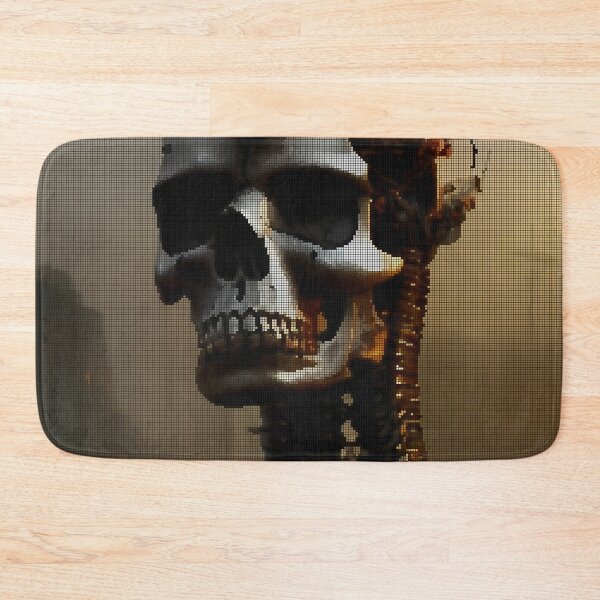 Item preview, Metal Skull Robotic 8-bit Pixel Art designed and sold by PixelDripped.