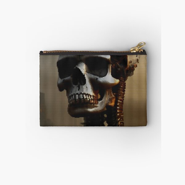 Item preview, Metal Skull Robotic 8-bit Pixel Art designed and sold by PixelDripped.
