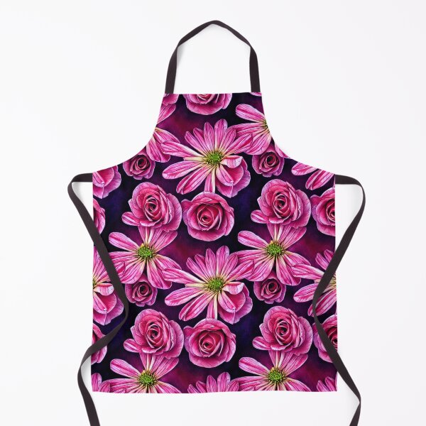 Artikelvorschau, Red Daisies and Roses Flowers Pattern entworfen und verkauft von Sweet  Zoe Shop.