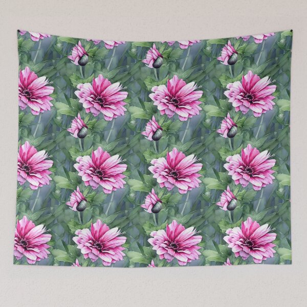 Item preview, Pink Poppies Flowers Pattern designed and sold by Sweet  Zoe Shop.
