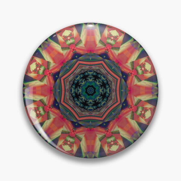 Aperçu de l'œuvre Mandala fractale en orange doux à rouge créée et vendue par dedoma.