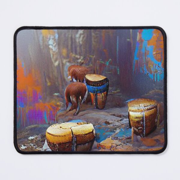 Item preview, AI Art African Bongs and Congos designed and sold by MugsNstuff Live Love Create!.