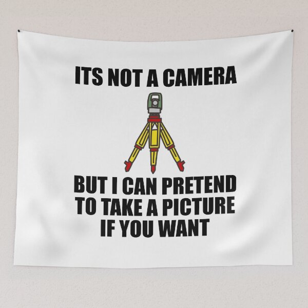 Item preview, Its Not a Camera Land Survey Tripod - Funny Land Surveying - Funny Land Surveyor Gifts Black Text designed and sold by Land Survey Shirts.