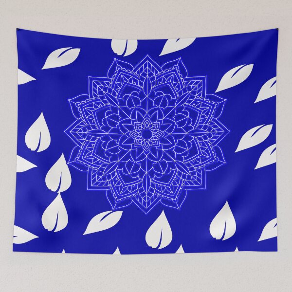 Item preview, Blue Snowflake  With Frosted Leaves designed and sold by Angelle55.