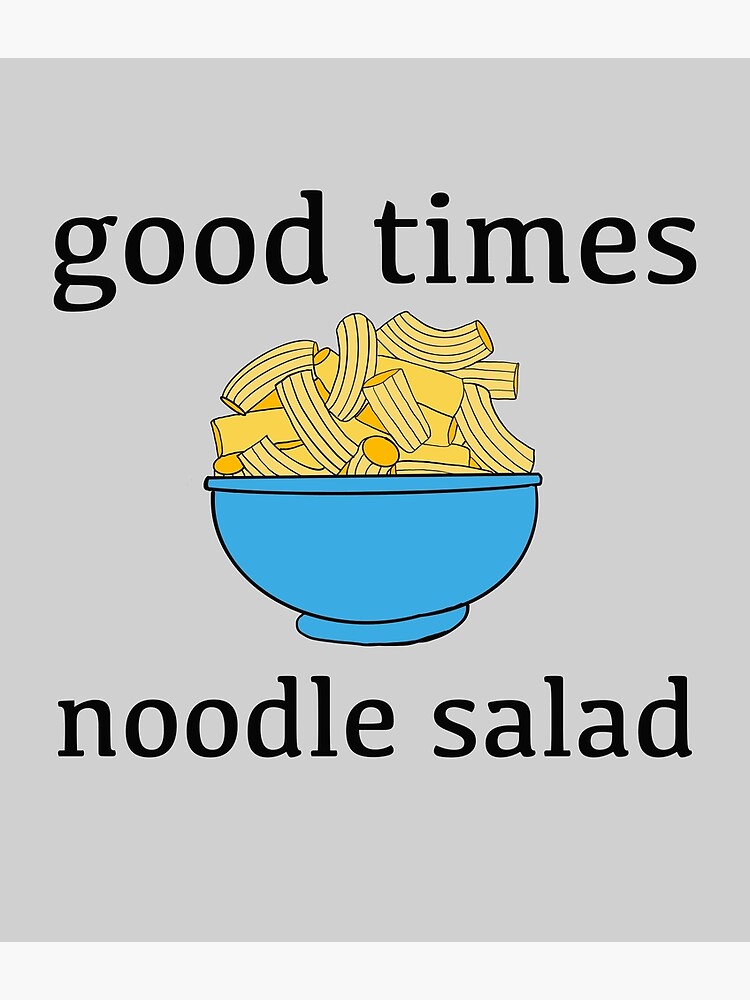 Discover Good Times Noodle Salad Canvas