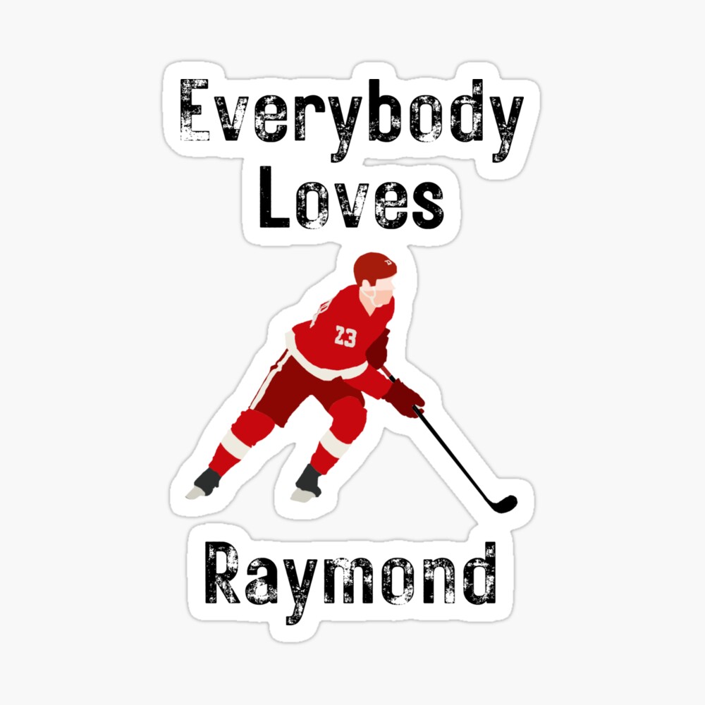 Lucas Raymond 23 Detroit Red Wings hockey player glitch poster