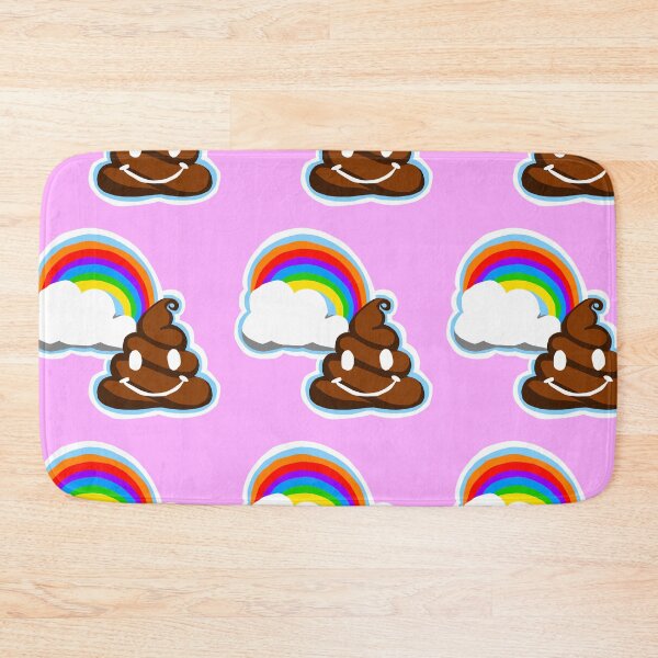 Item preview, Rainbows and Poop Emoji Pink designed and sold by JaymieMetz.